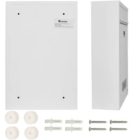 Boite Aux Lettres En Acier Extensible Avec Fente D'introduction En Façade - Boite Aux Lettres Murale, Boite Aux Lettres En Acier Avec Fenetre Et Etiquette D´adresse – Image 5