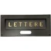 FENTE POUR BOITE AUX LETTRES ROMA EN FONTE COULEUR LAITON - A6N/GH L30,3xH13,2 Cm