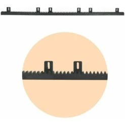 CXP Crémaillère Plastique Trame Acier Universelle - Automatisme Online