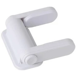 Serrure à Levier De Porte Universelle Enfant Bébé Serrure De Sécurité Anti-rotation Porte Professionnelle Adhésif Loquets De Sécurité Multifonctionnel 1pcs Blanc