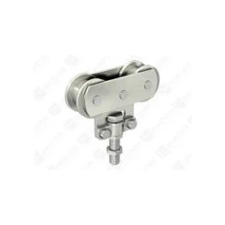 Monture Fixation Sur Chant MANTION - 2 Galets En Acier - Vis D'accrochage M10 - Capacité/Porte : 80kg - 235A