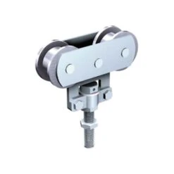 Monture Fixation Sur Chant MANTION - 2 Galets Delrin - Vis D'accrochage M10 - Capacité/porte: 40 Kg - 235D