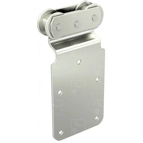 Monture Sur Plat MANTION Pour Déplacement Droit Porte 150kg - 2 Galets Acier - 251A