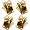 Poulie Simple Pour De Levage Mouflage - Rail Roulette Portail Coulissan - Roue Gorge Forme En V De 55mm - Poulies Cable Pour Treuil Roue Gorge - Pour Cordes Cordes En Acier Etc (4 Pcs)