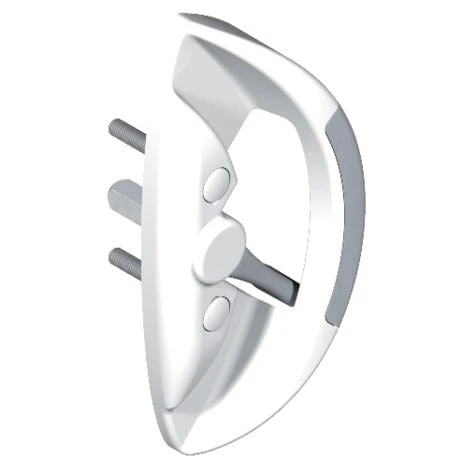 Poignée Butée Fut Centre 5564 LA CROISEE DS Profil 32 à 42 Mm - Blanc - 5564-36 – Image 2