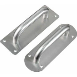 Ensemble De Poignées De Porte En Acier Inoxydable Résistant Pour Portail, Garage, Abris, Meubles, Grand Style Rustique, 2 Pièce 20065mm, Square