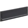 ARREGUI C604 Entrée De Boîte Aux Lettres En Acier Pour Porte, Mur Et Portail. Bouche D'entrée De Boite Aux Lettres Extérieure De 23 X 3 Cm, Noir