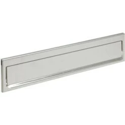 ARREGUI C611 Entrée De Boîte Aux Lettres En Acier Inoxydable Pour Porte, Mur Et Portail, Bouche D'entrée Boite Aux Lettres Extérieure De 32,5 X 3cm Anticorrosion, Installation Facile 34,6x7,5cm Inox