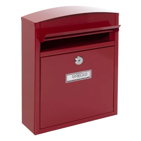 ARREGUI Compact Boîte Aux Lettres En Acier, Taille S (Courrier Format A5), Boîte Aux Lettres Extérieure Individuelle, Boîte Aux Lettres Murale, Anti-pluie, Facile à Installer, Rouge E5736 – Image 5