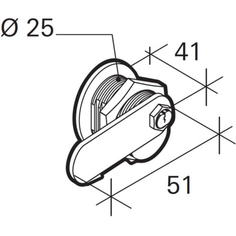 THIRARD - Serrure Batteuse Filetée Et Clipsable Pour Boîte Aux Lettres, épaisseur Maxi 23mm – Image 5