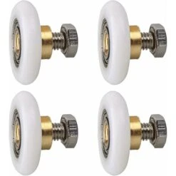 Rouleau De Porte De Douche, Rouleau Roulette Roue Pour Porte De Douche Roulettes Coulissantes Porte Roue De Remplacement Pour Rouleau 4 Pièces (23MM)
