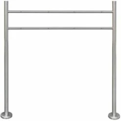 Support En Acier Inoxydable Pour Boîte Aux Lettres Double