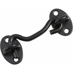 Privacy Hook Eye Buckle, Loquet De Porte En Acier Inoxydable Pour Porte De Grange Serrure De Porte De Grange Chalet Hook Pour Store De Porte Coulissant Armoire De Remise De Grange Salle De Bain 1pc (4