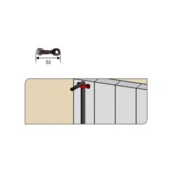 Pontet à Visser Cataphorèse Pour Espagnolette TORBEL - 740084