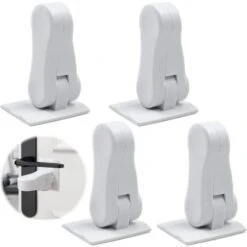 Protecteur De Fenêtre Pour Enfants - Simple Et Pratique - Protège Les Enfants Contre Les Dangers - Convient Pour Portes, Fenêtres, Balcons, Salons, Fours 4pcs