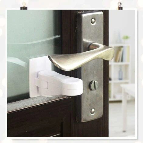 Protecteur De Fenêtre Pour Enfants - Simple Et Pratique - Protège Les Enfants Contre Les Dangers - Convient Pour Portes, Fenêtres, Balcons, Salons, Fours 4pcs – Image 5