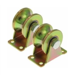 Roues Pour Portail Coulissant 50mm, Roues En Acier Avec Rainure En U, Roue à Rainure En U Pour Voie Inversée, Machine Industrielle(2pcs) BF