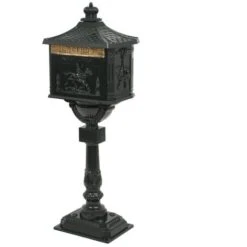 Boîte Aux Lettres Sur Pied Aluminium Vintage Antirouille Vert VidaXL