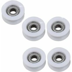 Lot De 5 Poulies à Roulement En Nylon à Rainure Ronde De 17 Mm Pour Corde De 3 Mm Avec Roulement 695ZZ H259